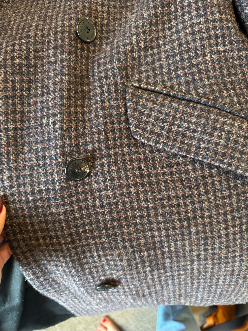 Isabel Marant Brown and Black Houndstooth Long Trench Coat NEW w/TAGS - Picture 4 of 7